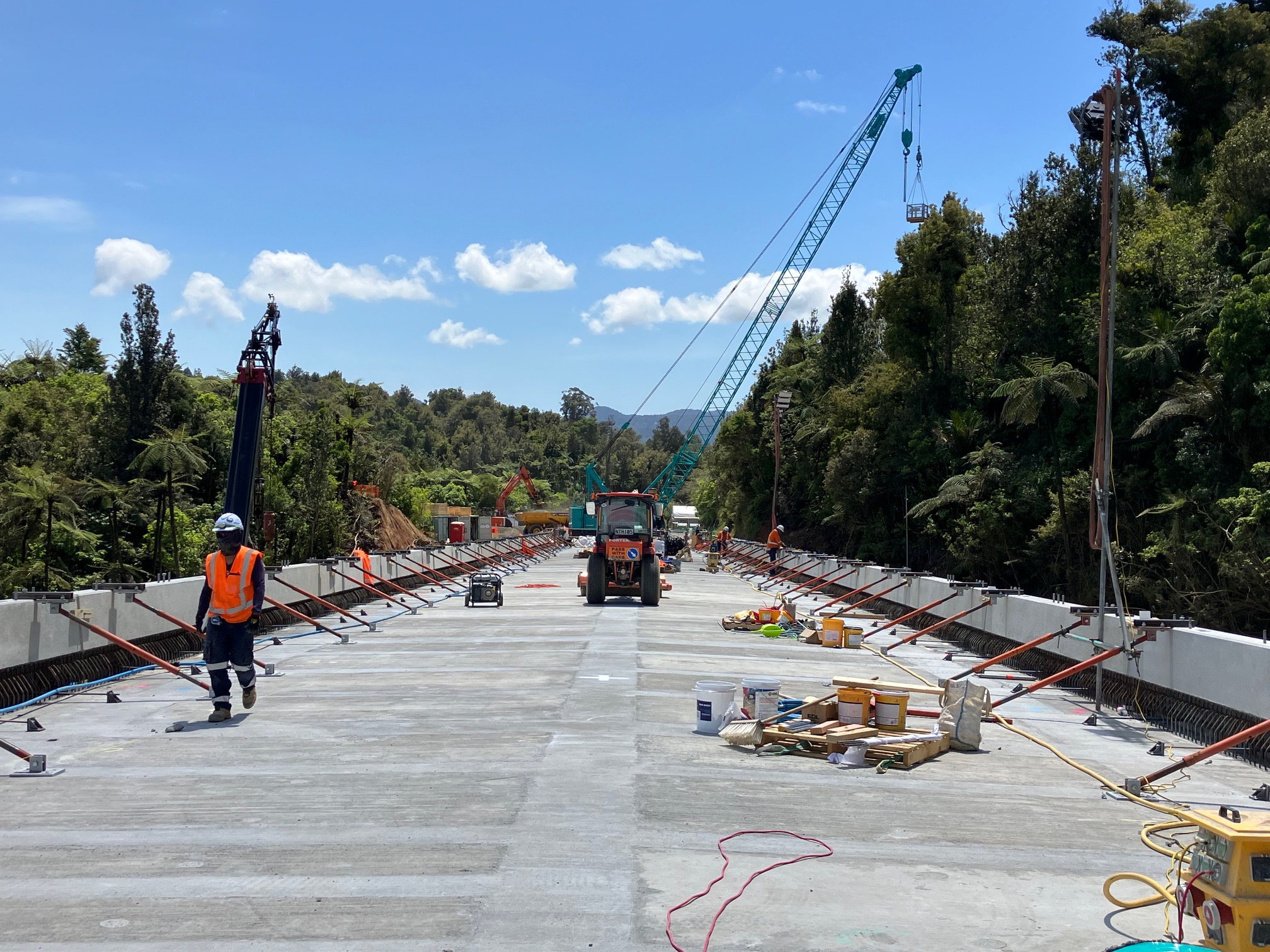 You are currently viewing SH25A bridge barriers near completion