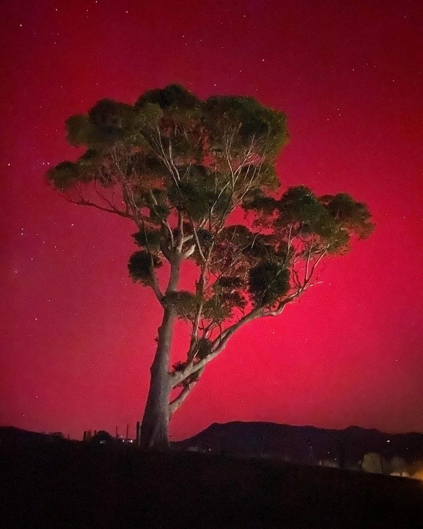 You are currently viewing Aurora Australis paints sky pink